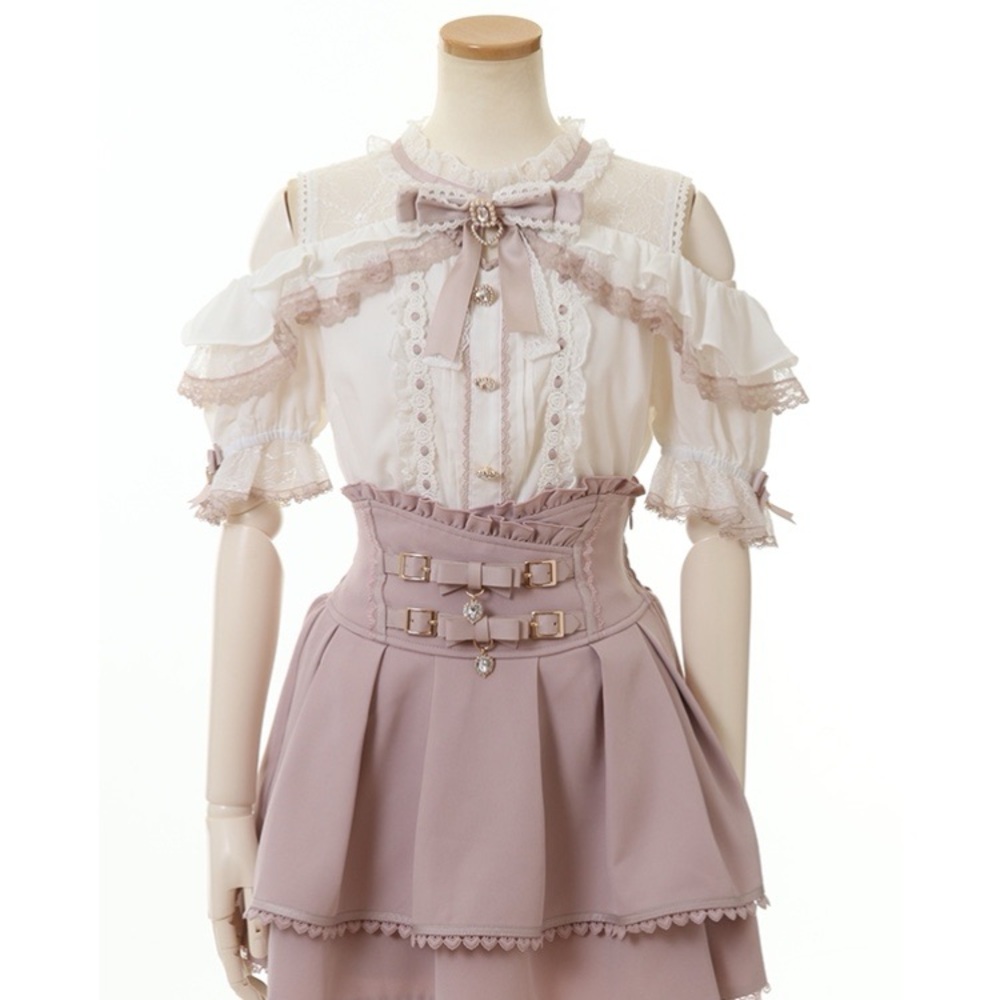 Liz Lisa Open Shoulder Frill Blouse